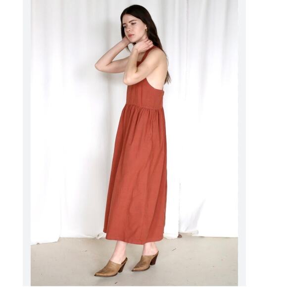 LACAUSA PAZ Dress In Rust Size Small - Picture 5 of 8